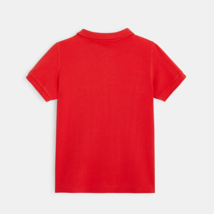 Avis Polo en coton piqué rouge garçon OKAIDI 3