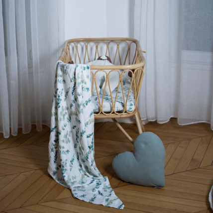 Avis Maxi lange couverture en viscose de bambou, Eucalyptus Sevira Kids 4
