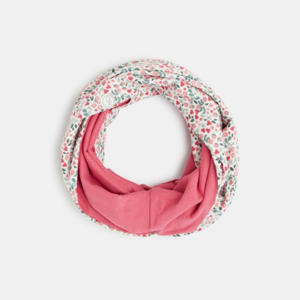 Avis Snood bi-face en jersey rose fille OKAIDI 1