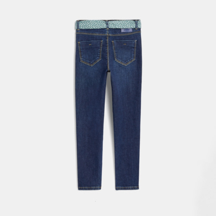 Avis Jean skinny ceinturé bleu fille OKAIDI 4