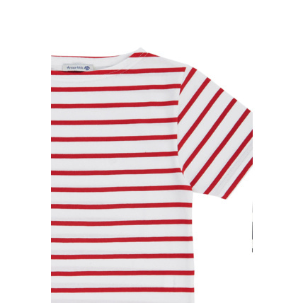 Avis Marinière enfant - coton léger - Blanc/Braise ARMOR-LUX 2