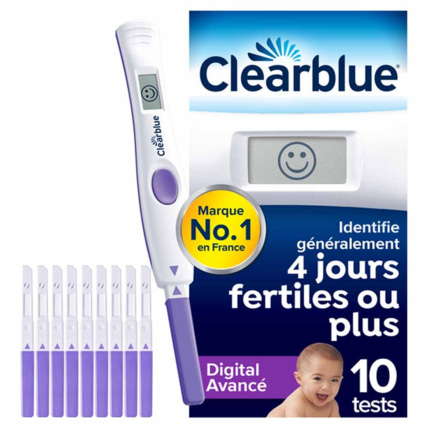 Avis Test D'ovulation Digital avancé CLEARBLUE 1