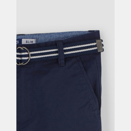 Avis Bermuda slim en toile bleu garçon OKAIDI 3