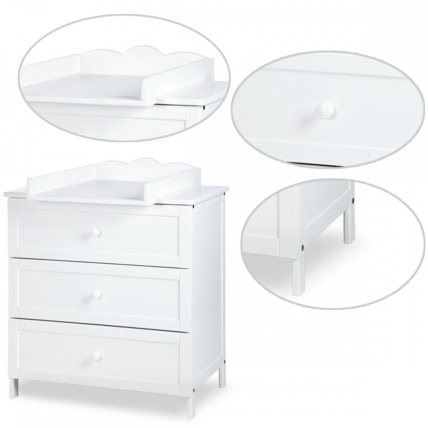 Avis Chambre bébé commode à langer et lit en bois RADEK III Mon Mobilier Design 5