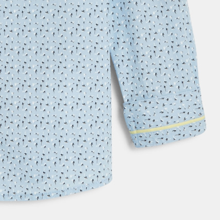 Avis Chemise imprimée à col côtelé bleue garçon OKAIDI 3