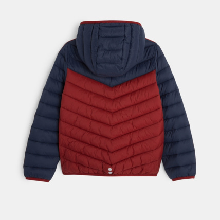 Doudoune light manches longues et capuche rouge garcon OKAIDI Comparateur Avis Prix
