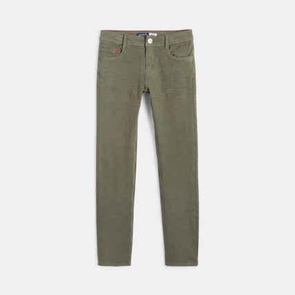 Avis Pantalon slim bi-strech vert garçon OKAIDI 1