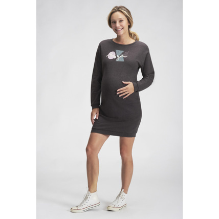 Avis Robe de grossesse en molleton gratté Prémaman 1
