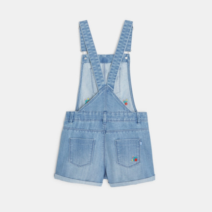 Avis Salopette en jean brodé bleue fille OKAIDI 4