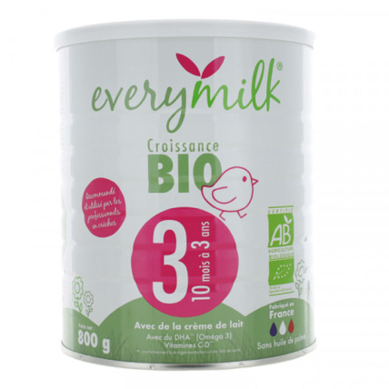 Avis Lait bio infantile 3 EVERYMILK 1