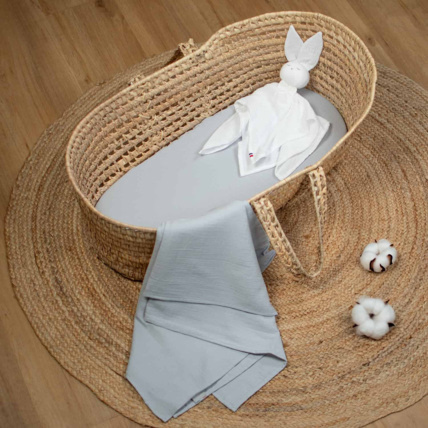 Avis Drap housse couffin en double gaze à carreaux Sevira Kids 7