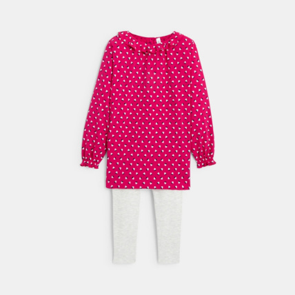 Avis Pyjama 2 pièces en jersey rose fille OKAIDI 2