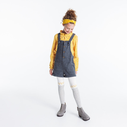Avis Salopette-short chinée grise fille OKAIDI 1