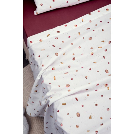 Avis Drap plat 1 personne coton bio Gourmandises KADOLIS 1