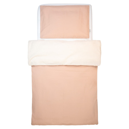 Avis Parure de lit bébé réversible, housse de couette et taie d'oreiller en Lin lavé Sevira Kids 3