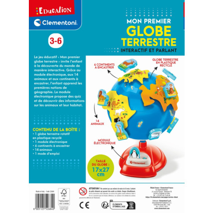 Avis Mon premier globe interactif Clementoni 3