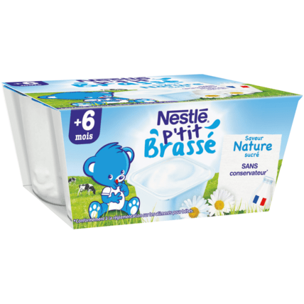 Avis P'tit Brassé Nature Sans Sucres Ajoutés (4x100g) NESTLÉ 1