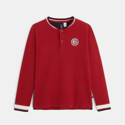 Avis T-shirt manches longues à écusson rouge garçon OKAIDI 2