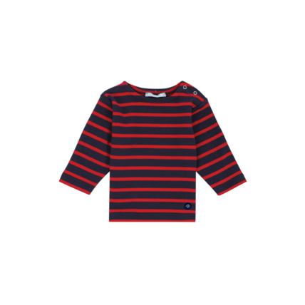 Avis Marinière "Loctudy" Baby - coton épais - Navire/Braise ARMOR-LUX 1