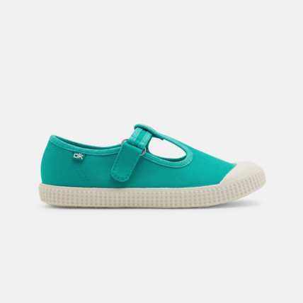 Avis Ballerines toile forme salomé vertes fille OKAIDI 1
