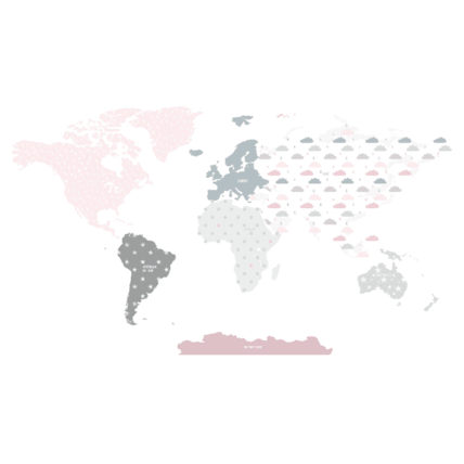 Avis Sticker carte du monde bleue Mon Lit Cabane 4