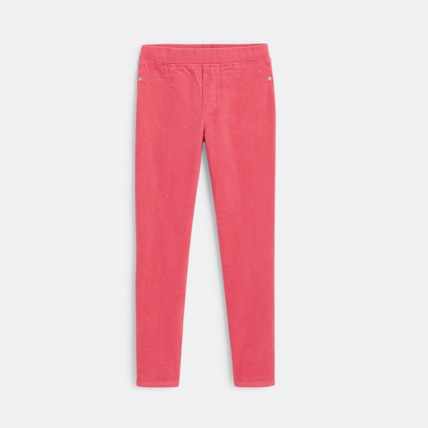Avis Treggings en velours à pois pailletés rose fille OKAIDI 1