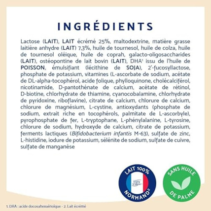 Avis Lait Infantile LPN HMO plus 3ème âge Inostime 6