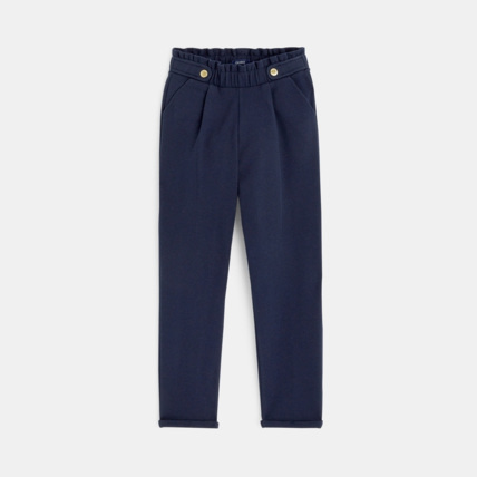 Avis Pantalon côtelé à pinces bleu fille OKAIDI 2