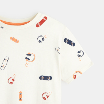 Avis T-shirt imprimé manches courtes blanc garçon OKAIDI 2