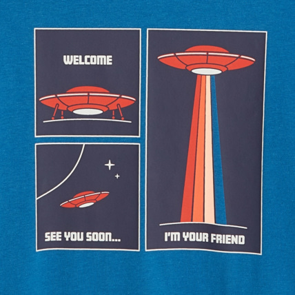 Avis T-shirt manches longues thème espace bleu garçon OKAIDI 3