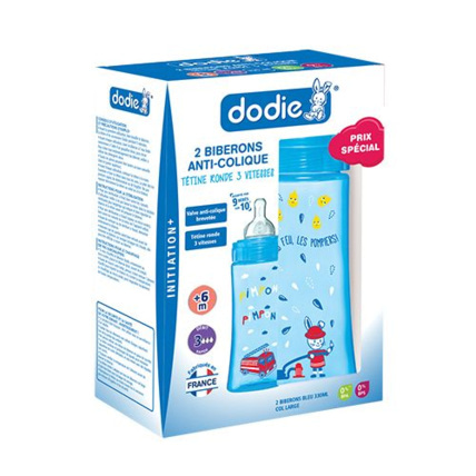 Avis Coffret de 2 biberons anti-colique INITIATION+ 330 ml DODIE 1