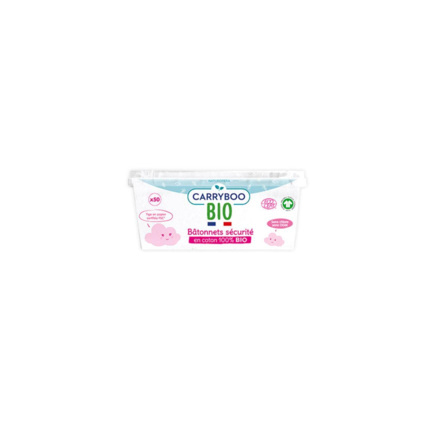 Avis Bâtonnets Sécurité de Coton Bio x50 CARRYBOO 1
