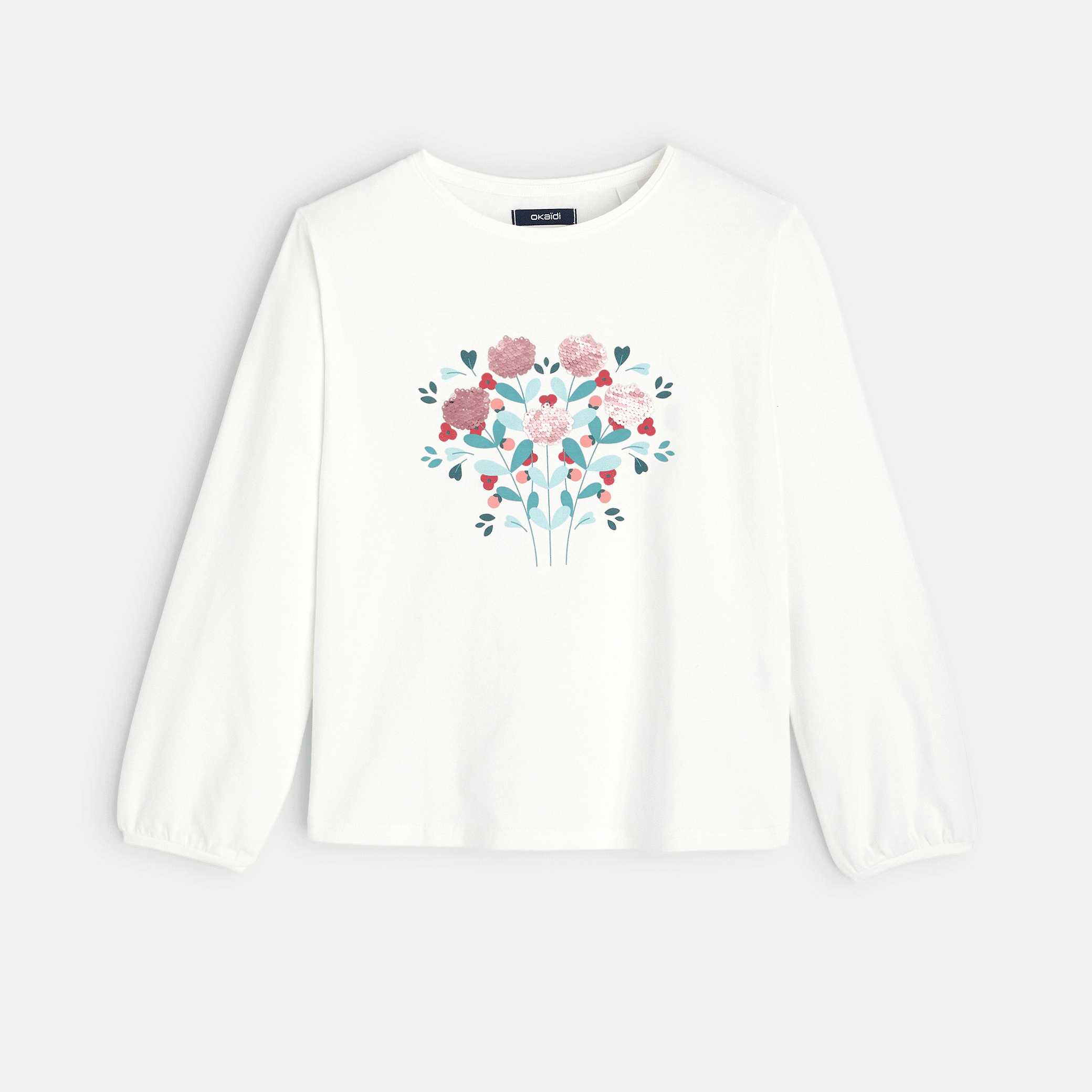 Avis T-shirt à sequins magiques rose fille OKAIDI 4