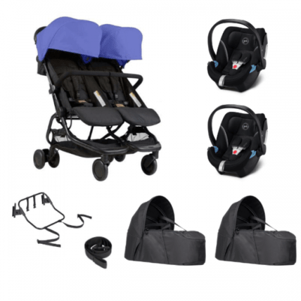 Avis Poussette double Nano Duo + 2 cocoon V2 + 2 coques Cybex Aton 5 Mountain Buggy 1