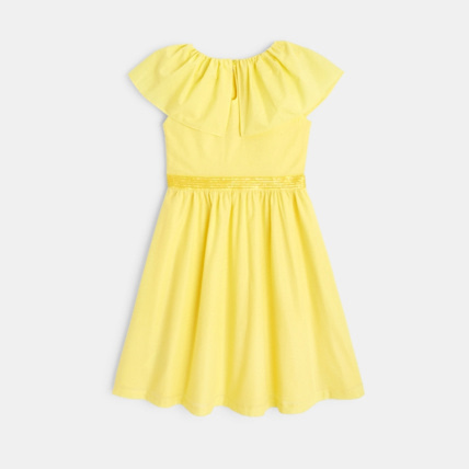 Avis Robe à encolure volantée jaune fille OKAIDI 4