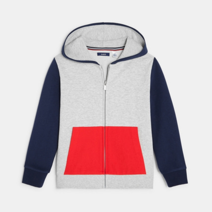 Avis Sweat-shirt à capuche bleu garçon OKAIDI 2