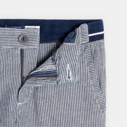 Avis Pantalon carrot rayé blanc garçon OKAIDI 2