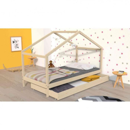 Avis Lit cabane enfant avec tiroir TERRE DE NUIT 1