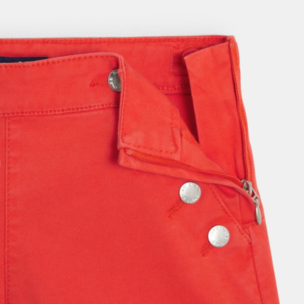 Avis Short en toile orange fille OKAIDI 4