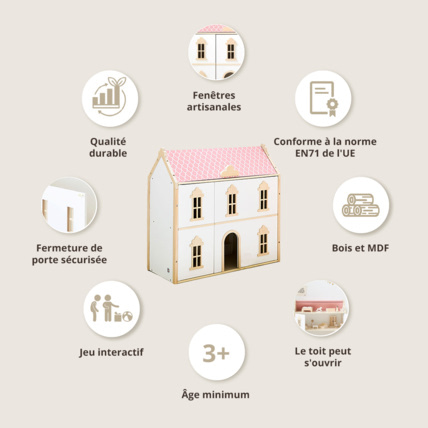 Avis Maison de poupées en bois Victoire Petite Amélie 3