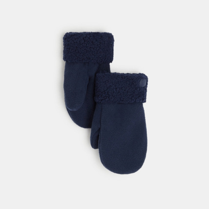 Avis Moufles en polaire et sherpa bleues garçon OKAIDI 1