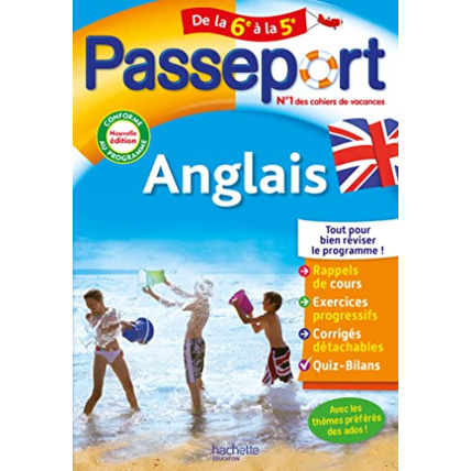 Avis Passeport Anglais De la 6e à la 5e - Cahier de vacances 2023 Hachette Éducation 1