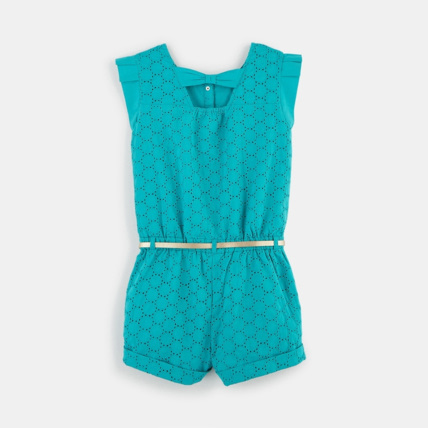 Avis Combishort broderie anglaise bleu fille OKAIDI 2