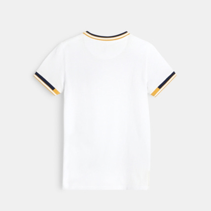 Avis T-shirt à col teddy blanc garçon OKAIDI 3