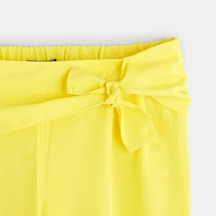 Avis Pantalon fluide uni jaune fille OKAIDI 3