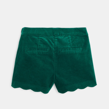 Avis Short en velours lisse stretch vert fille OKAIDI 5