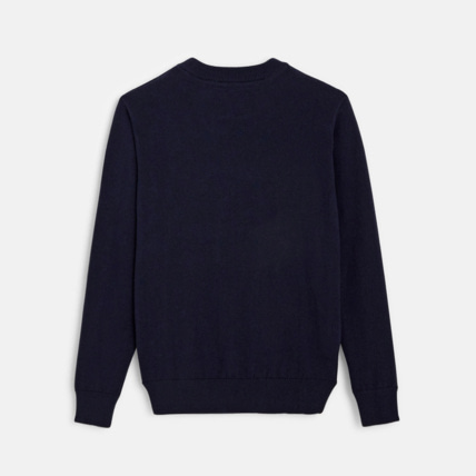 Avis Pull col rond motif graphique en jacquard bleu garçon OKAIDI 4