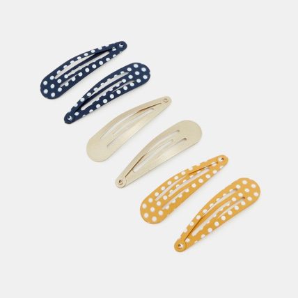 Avis Barrettes clic-clac en métal fantaisie (lot de 6) bleu fille OKAIDI 1