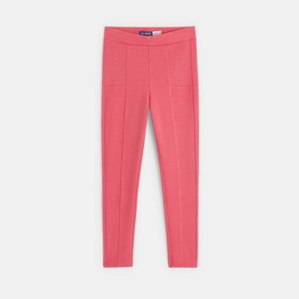 Avis Legging en jersey milano uni rose fille OKAIDI 1