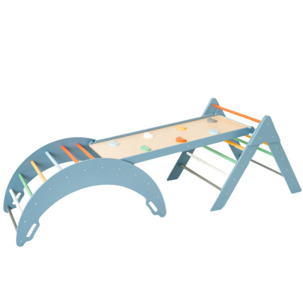Avis Ensemble triangle de Pikler Lou avec rampe et arche d'escalade Montessori Mon Mobilier Design 1